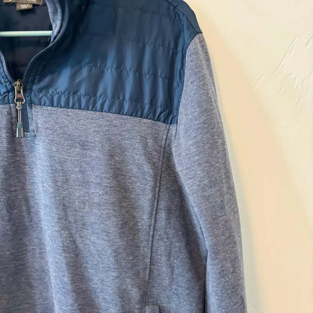 Eddie Bauer Men's Mixed Media 1/4 Zip Pullover